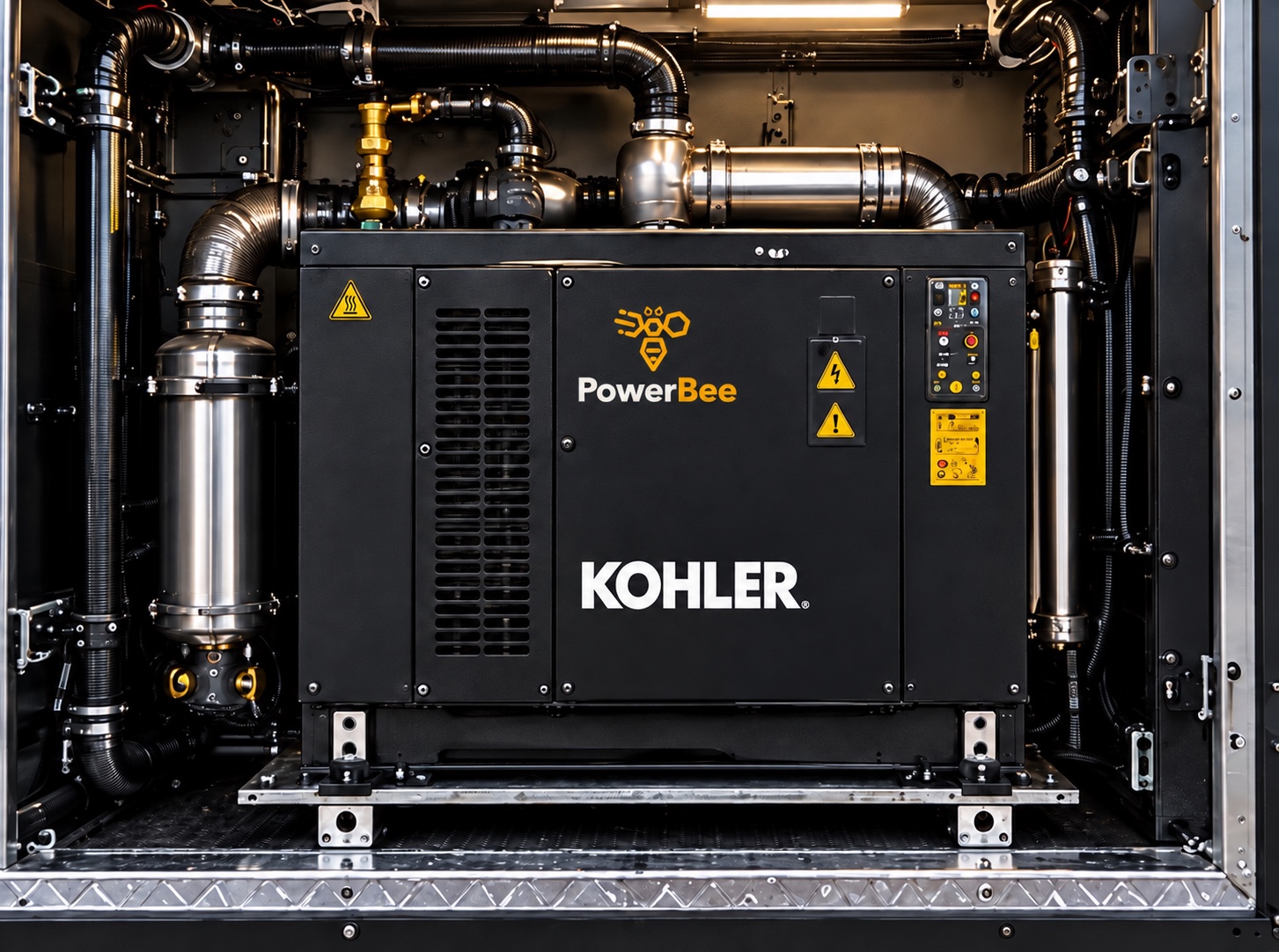 Дизель-генераторная установка Kohler в отсеке прицепа